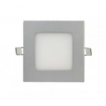Downlight panel LED Cuadrado 92x92mm Gris Plata 4W 